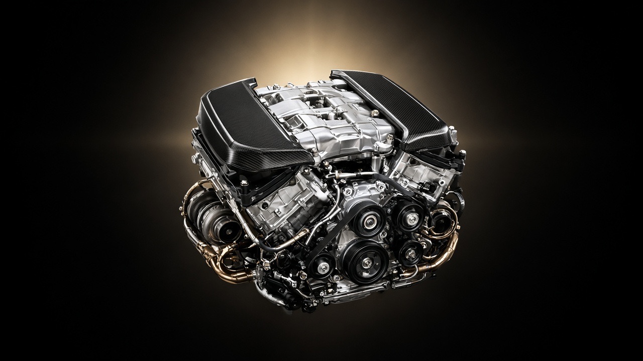 V8 engine in the studio