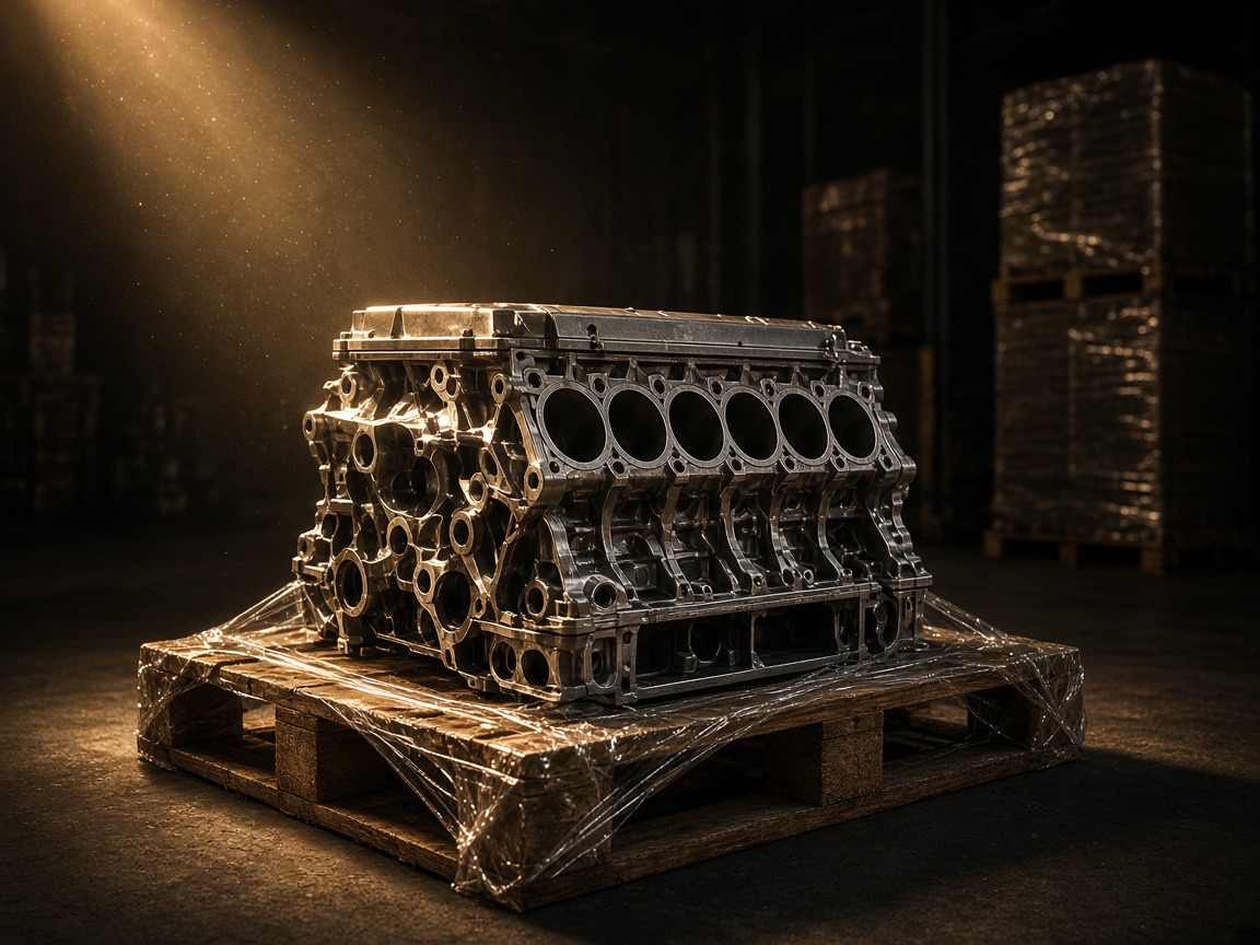 Engine standing in the workshop